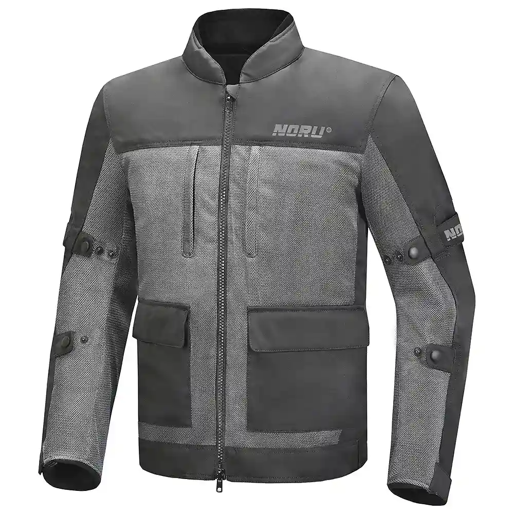 Materiales y estética visual de la versión Gris, 3XL del HAKKEN Adventure Mesh / Chaqueta - Moto Garage Miami