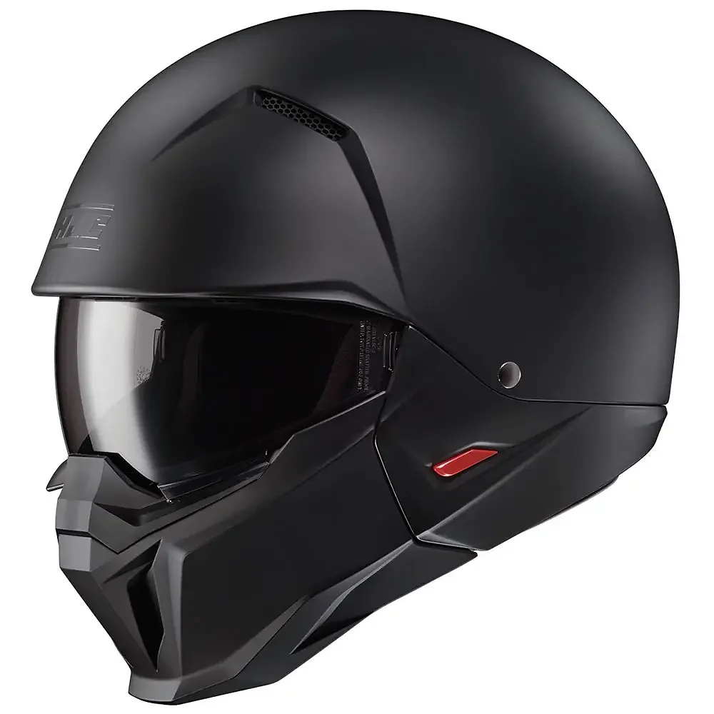 Detalle de pintura y diseño en tonalidad Negro Mate, 2XL del i20 Casco - Moto Garage Miami