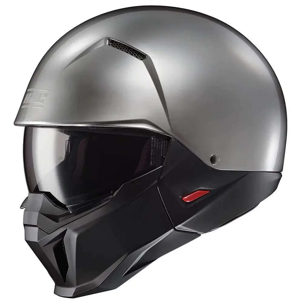 Materiales y estética visual de la versión Hyper Plata, 2XL del i20 Casco - Moto Garage Miami