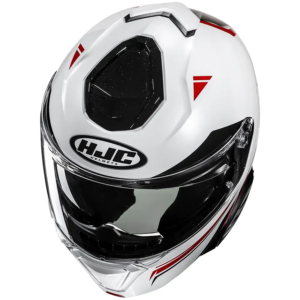 Detalle posterior y spoiler integrado del equipamiento i91 TRICUS / Casco HJC - Moto Garage Miami