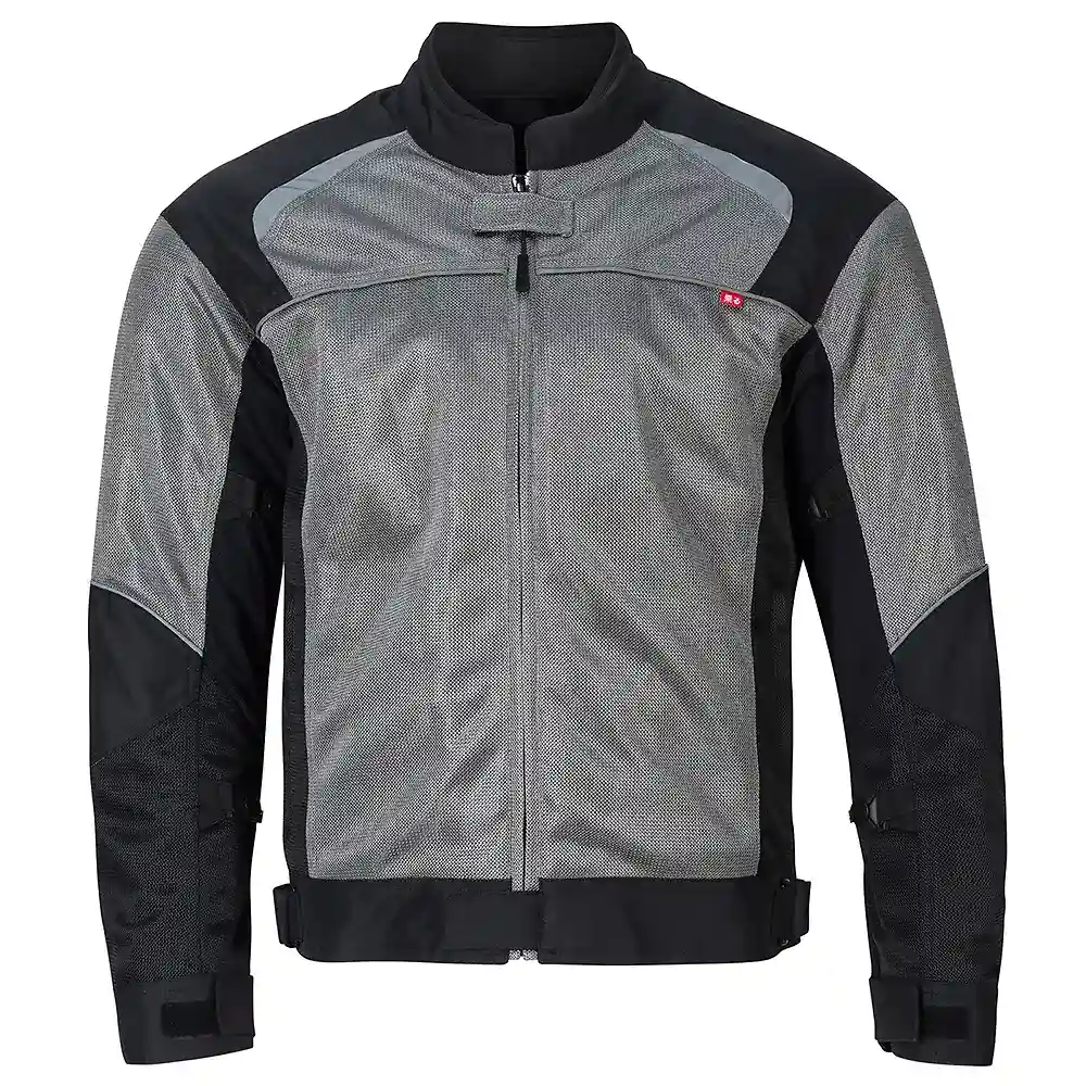 Detalle de pintura y diseño en tonalidad Gris/Negro, 3XL del KUKI MESH / Chaqueta - Moto Garage Miami