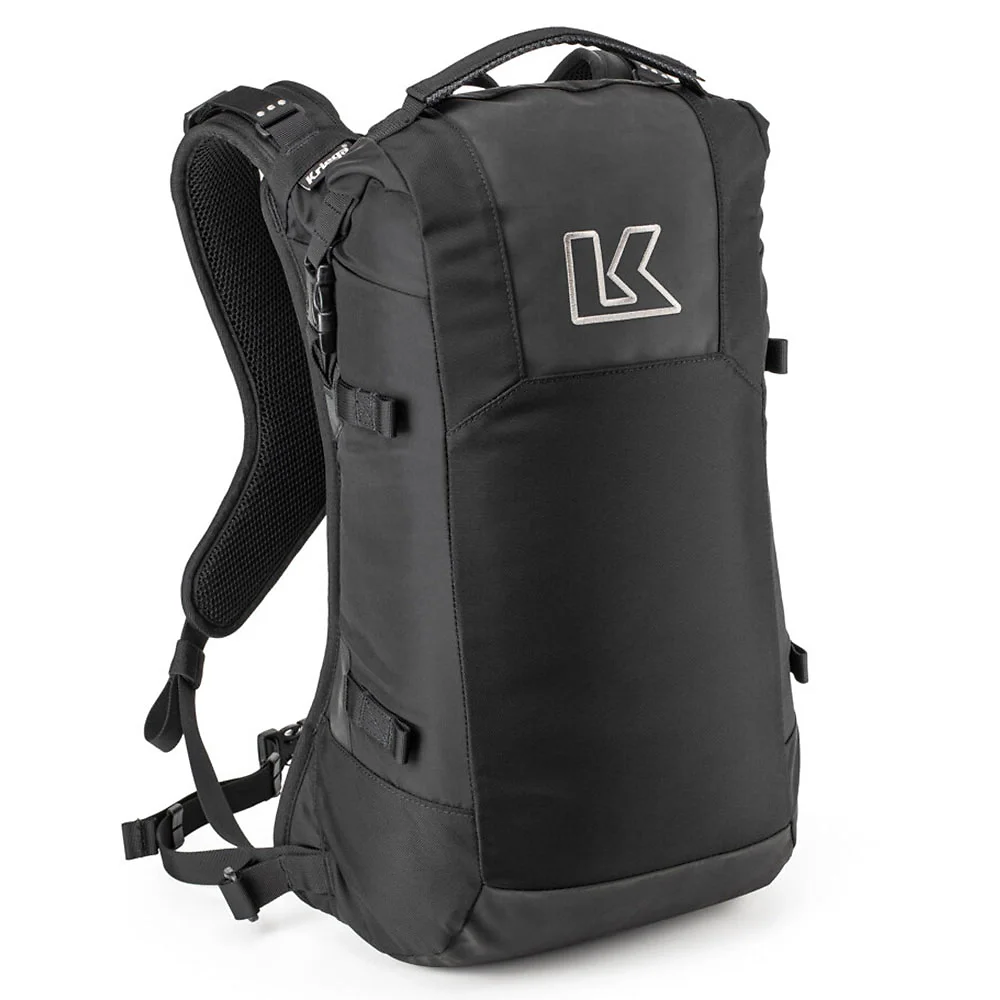 Vista frontal y diseño de calota del Mochila R16 - Moto Garage Miami