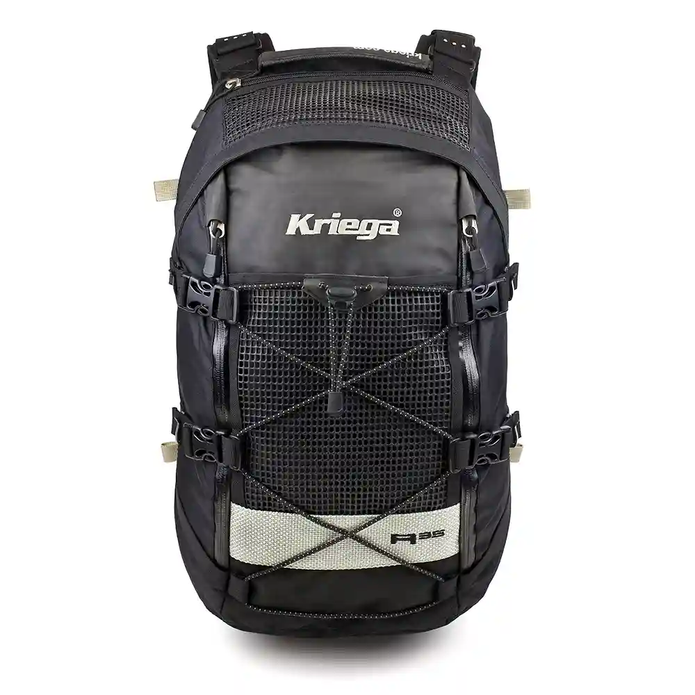 Acabados interiores y sistema de retención del modelo Mochila R35 - Moto Garage Miami