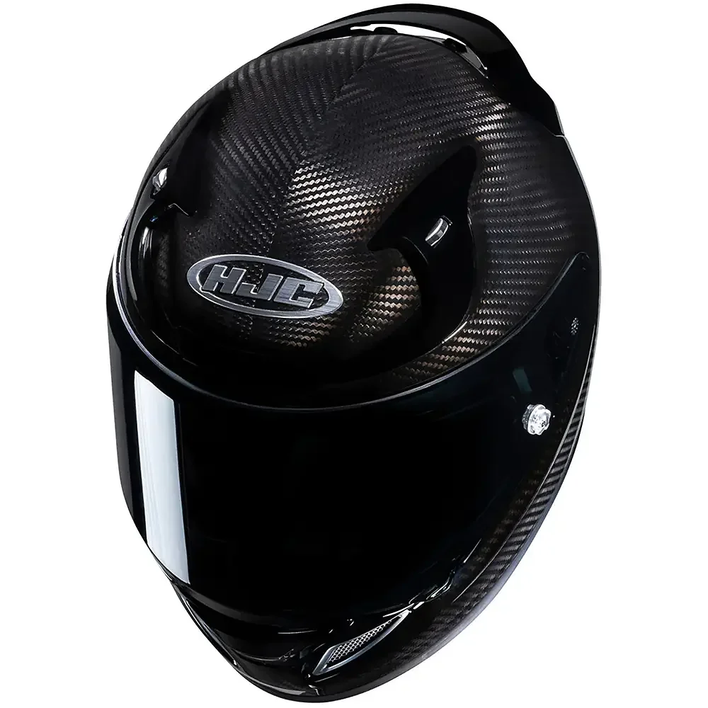 Detalle posterior y spoiler integrado del equipamiento RPHA 12N CARBON / Casco HJC - Moto Garage Miami