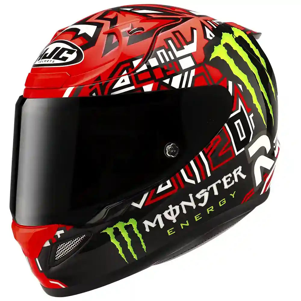 Detalle de pintura y diseño en tonalidad 2XL del RPHA 12N QUARTARARO 2025 / Casco - Moto Garage Miami