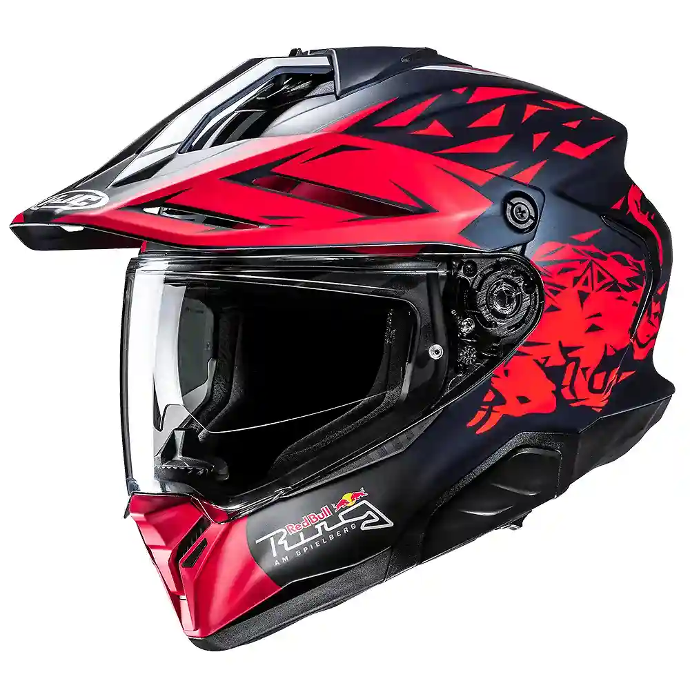 Detalle de pintura y diseño en tonalidad 2XL del RPHA 60 RED BULL SPIELBERG - Moto Garage Miami