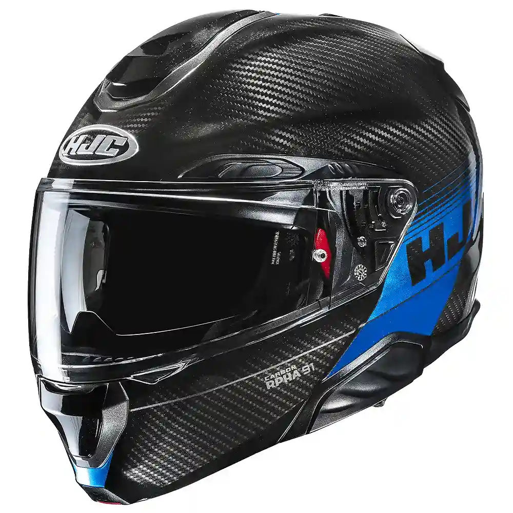 Detalle de pintura y diseño en tonalidad MC-2, 2XL del RPHA 91 CARBON ELIG - Moto Garage Miami