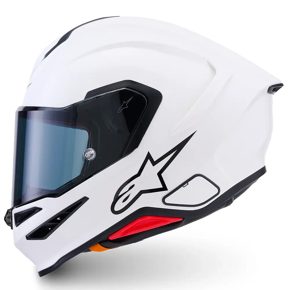Detalle posterior y spoiler integrado del equipamiento S-R7 Sólido / Casco Alpinestars - Moto Garage Miami