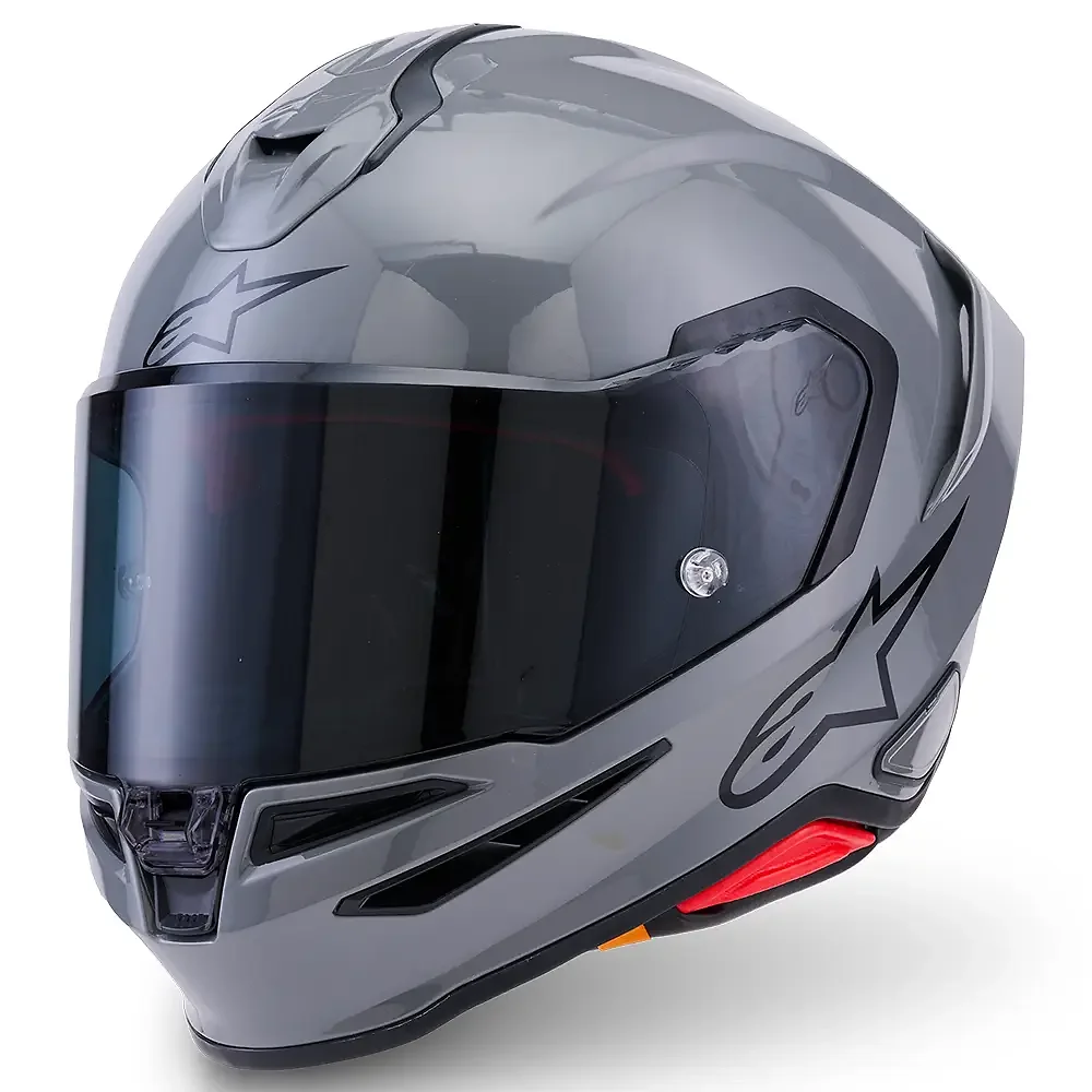 Materiales y estética visual de la versión Gris, 2XL del S-R7 Sólido / Casco - Moto Garage Miami