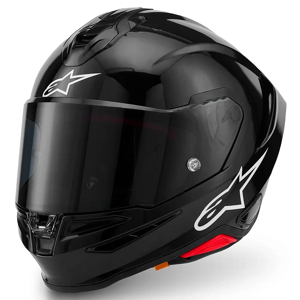 Materiales y estética visual de la versión Negro Brillante, 2XL del S-R7 Sólido / Casco - Moto Garage Miami