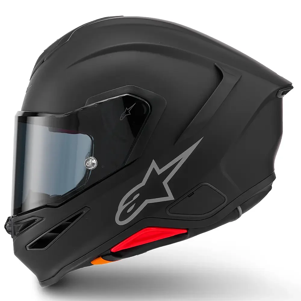 Detalle posterior y spoiler integrado del equipamiento S-R7 Sólido / Casco Alpinestars - Moto Garage Miami