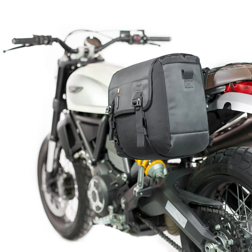 Perfil aerodinámico y sistema de ventilación del Kriega SADDLEBAG SOLO-14 - Moto Garage Miami