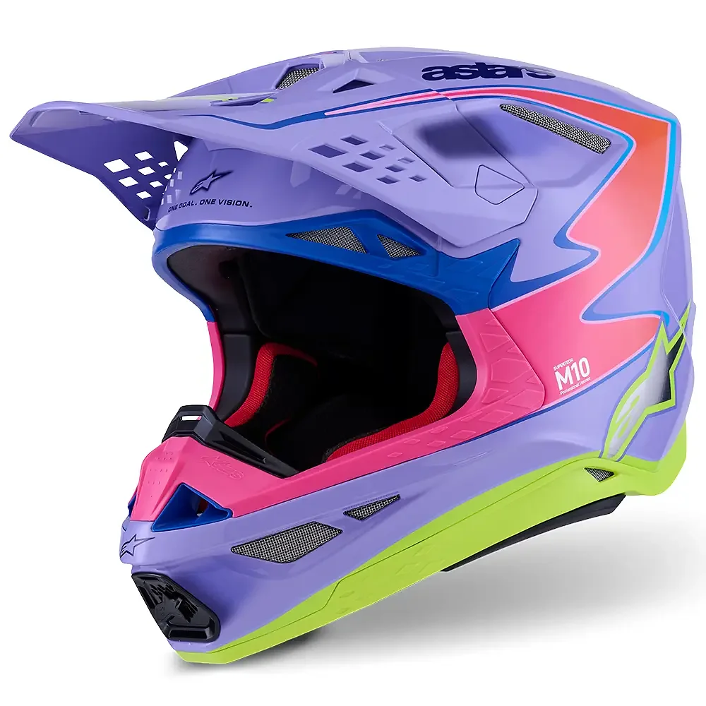 Detalle de pintura y diseño en tonalidad 2XL del SUPERTECH M10 Jett Lawrence R01 Casco - Moto Garage Miami