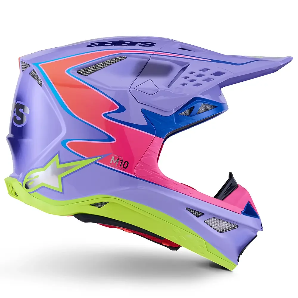 Acabados interiores y sistema de retención del modelo SUPERTECH M10 Jett Lawrence R01 Casco Alpinestars - Moto Garage Miami