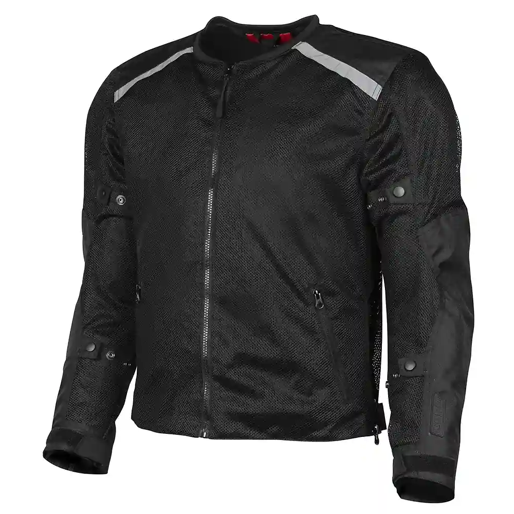 Materiales y estética visual de la versión Negro, 4XL del TABI MESH / Chaqueta - Moto Garage Miami