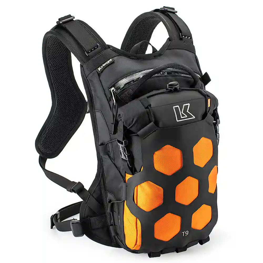 Acabado de fábrica en color Naranja para el Mochila TRAIL 9 ADVENTURE - Moto Garage Miami