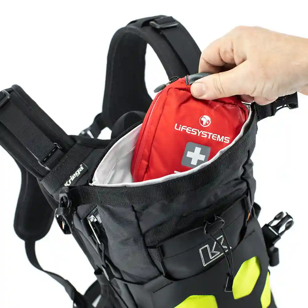 Perfil aerodinámico y sistema de ventilación del Mochila TRAIL 9 ADVENTURE - Moto Garage Miami