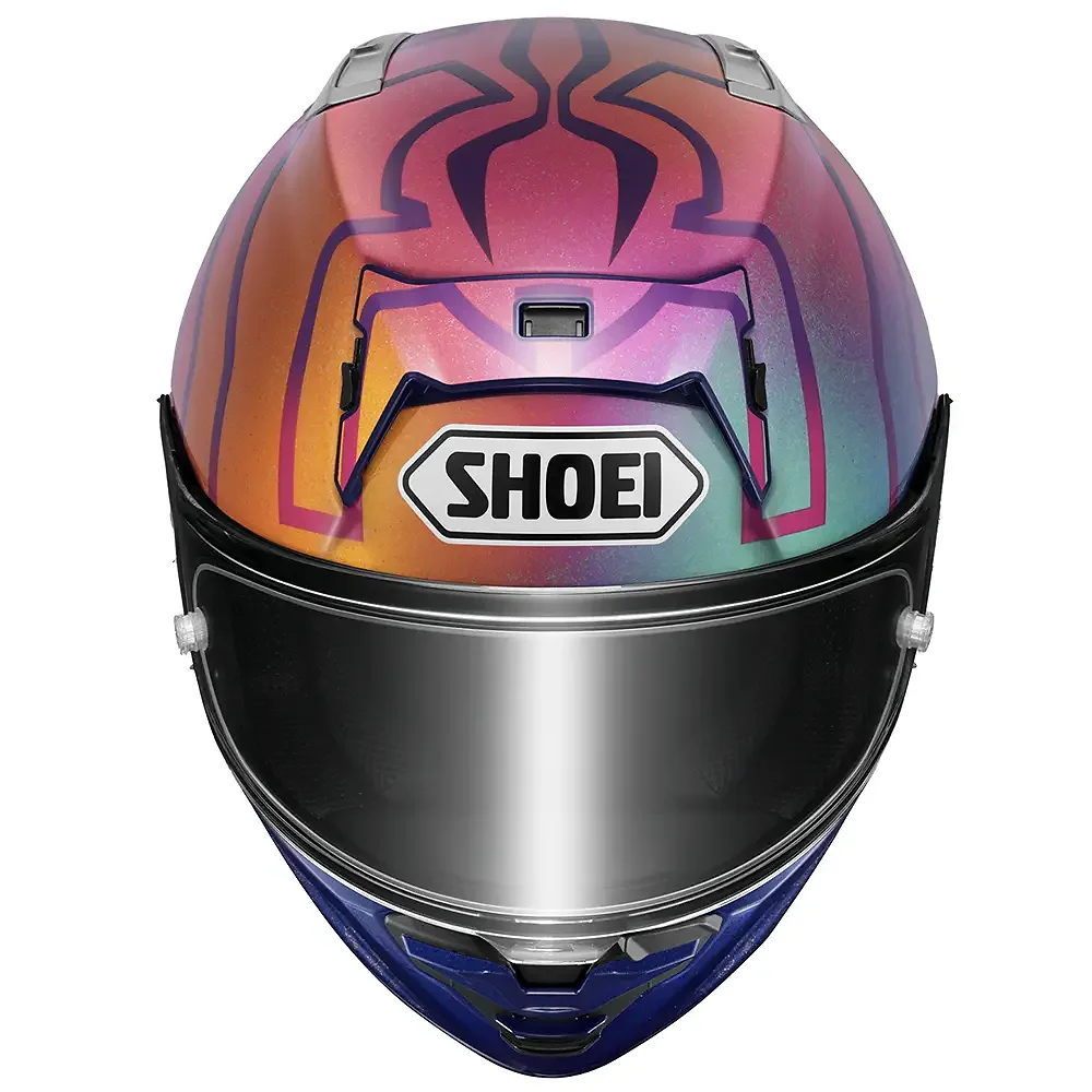Perfil aerodinámico y sistema de ventilación del X-FIFTEEN MARQUEZ HOLI / Casco SHOEI - Moto Garage Miami